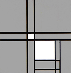 Piet Mondrian Composition in Black and White with Double Lines 1934 Diagram C - Copyright Michele Sciam